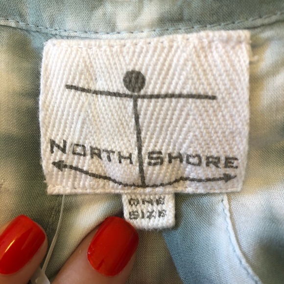 NORTH SHORE Tie Dye Top Split Open Back Surf Beach - Picture 9 of 10